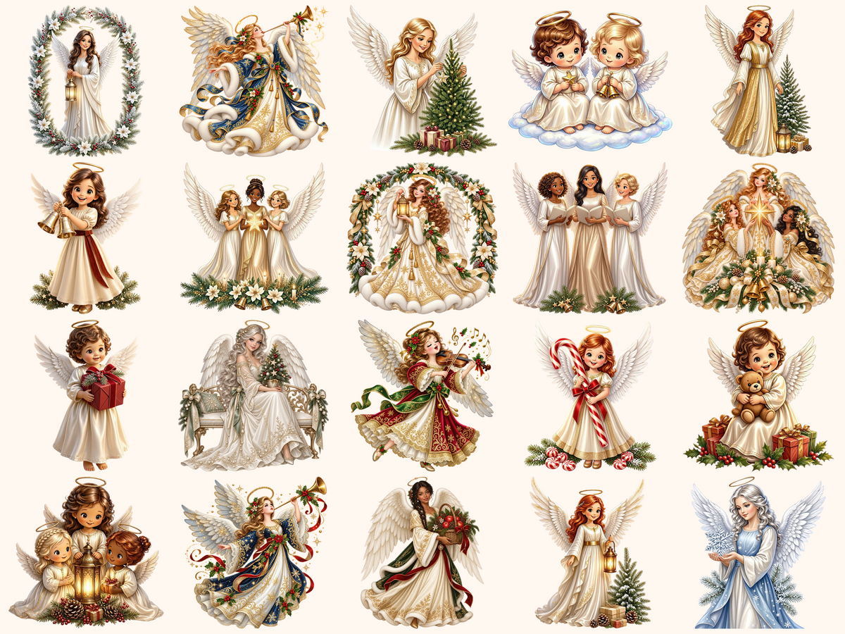 Christmas Angels Clipart