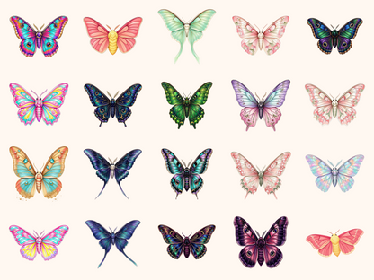 Fantasy Moths Clipart