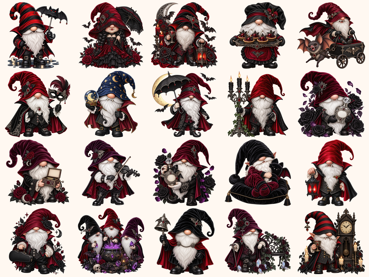 Vampire Gnomes Clipart — listing preview 2