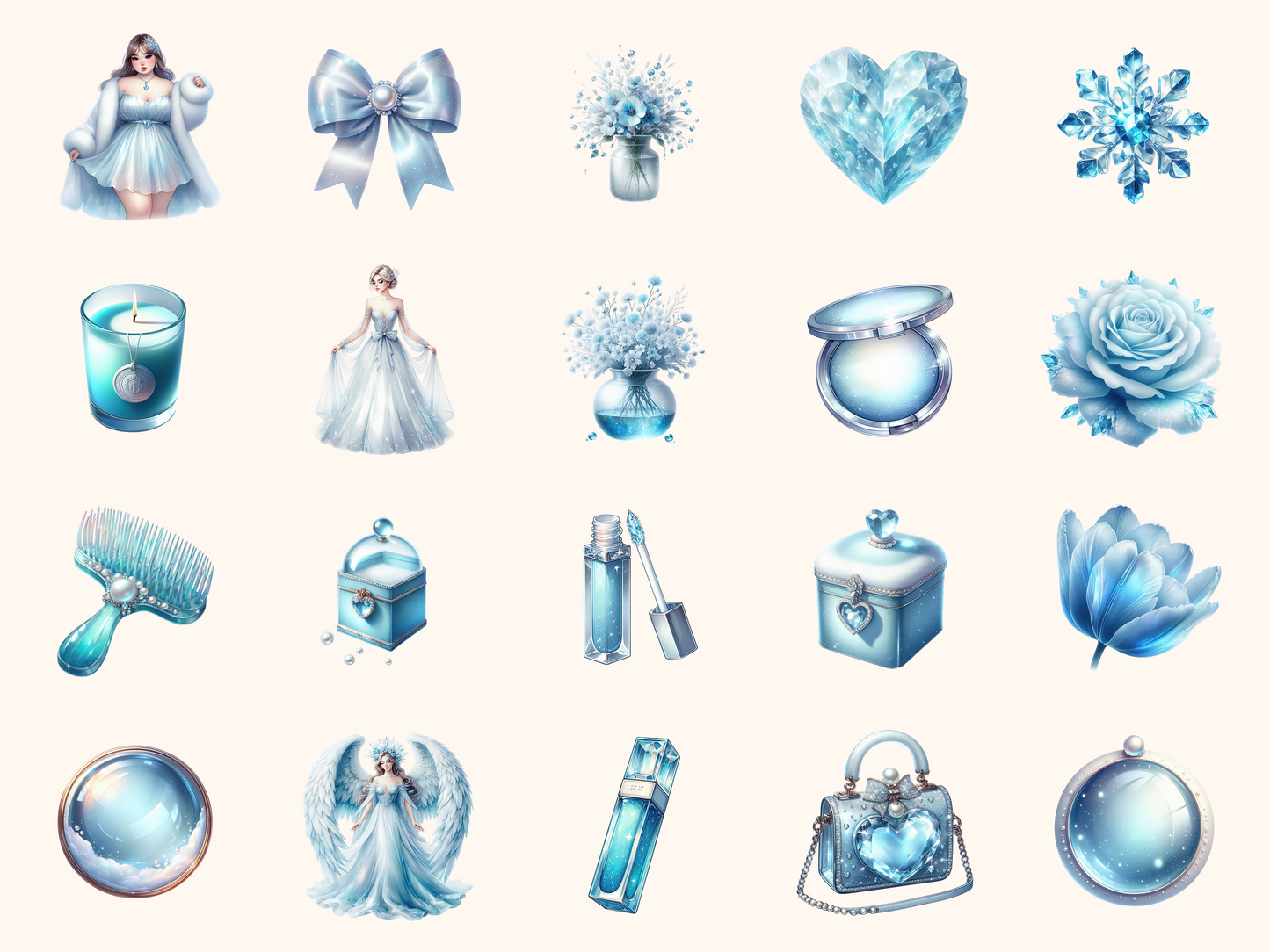 Glacier Aesthetic Clipart