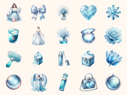 Glacier Aesthetic Clipart