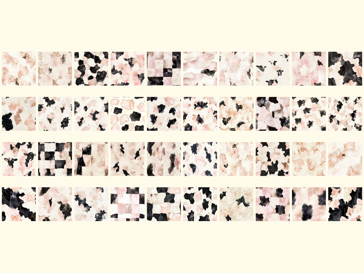Glam Cowhide Digital Paper