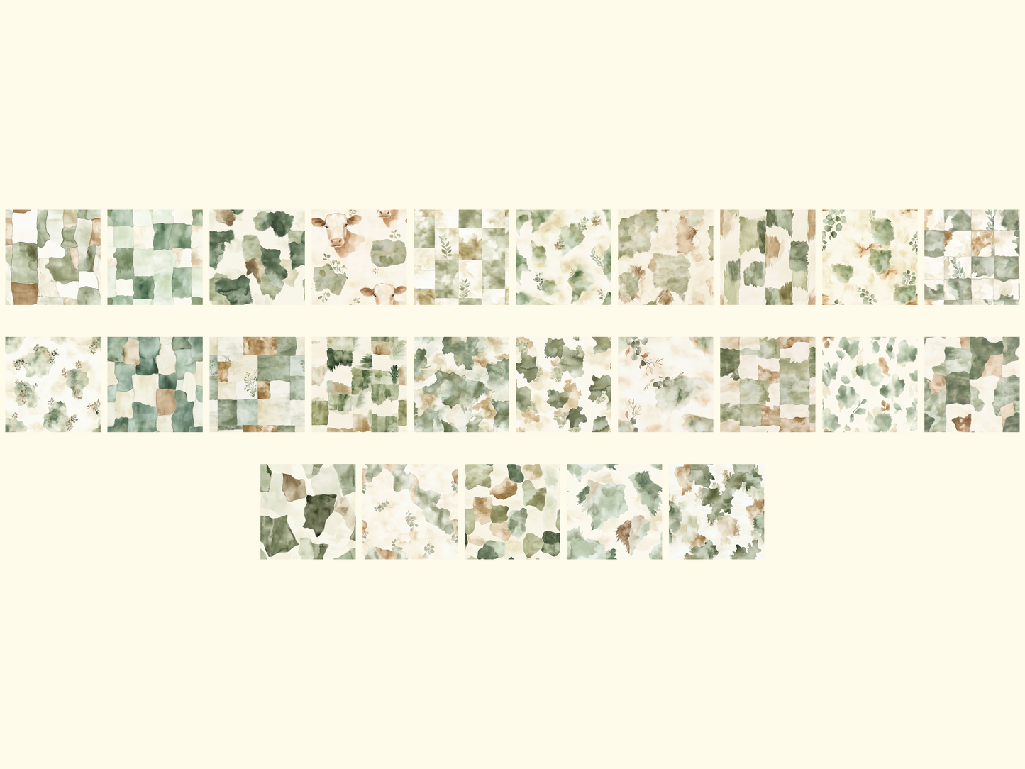 Sage Cowhide Digital Paper