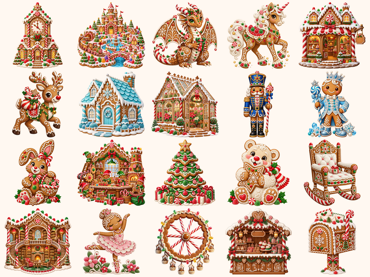 Gingerbread Christmas Clipart