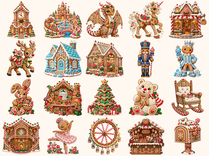 Gingerbread Christmas Clipart