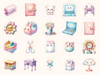 Kawaii Desk Clipart