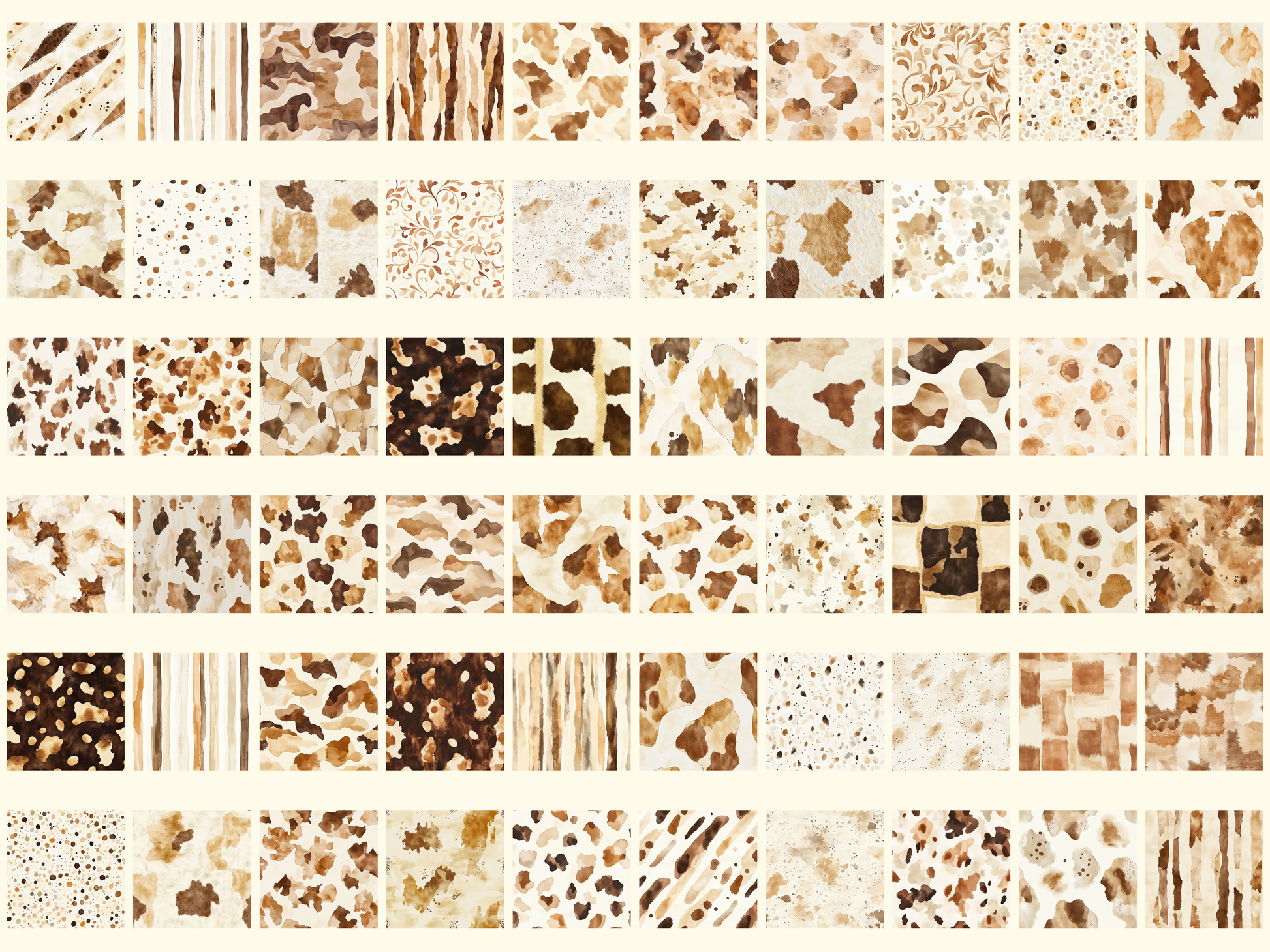 Desert Cowhide Digital Paper
