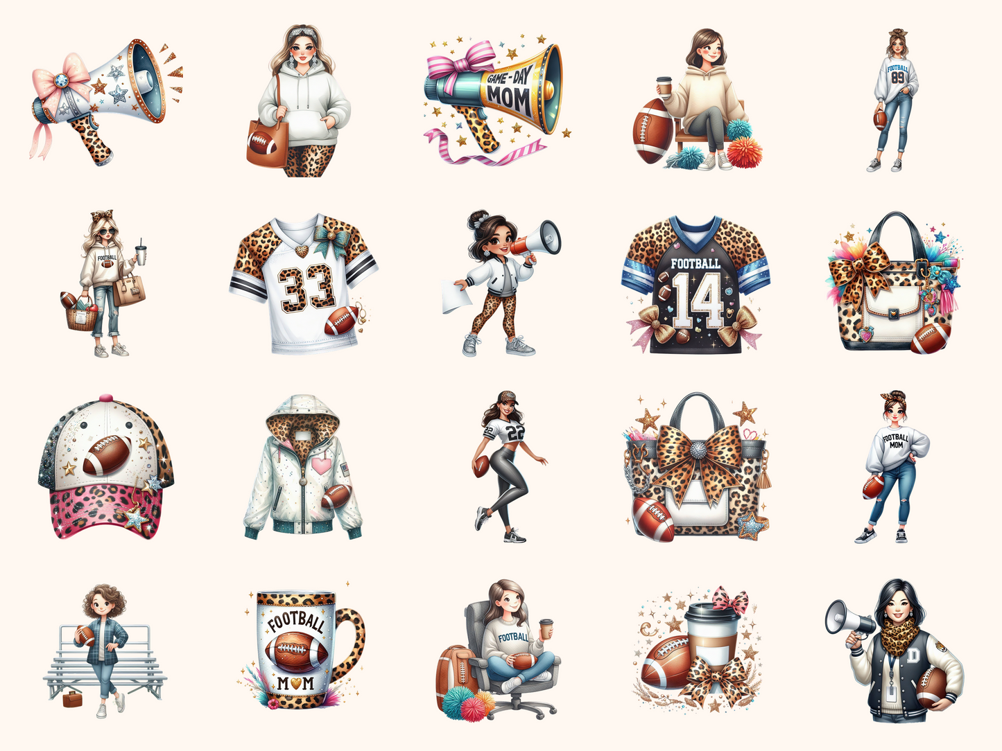 Football Mom Clipart