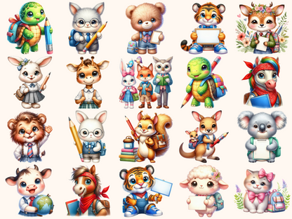 School Animals Clipart
