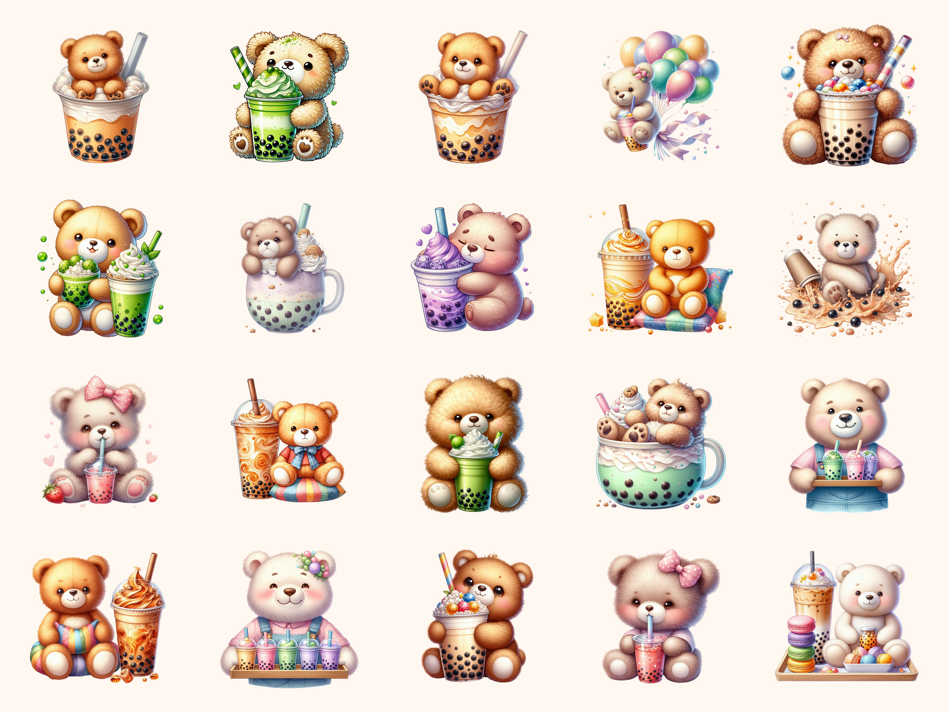 Boba Bears Clipart