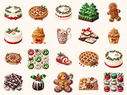 Christmas Desserts Clipart