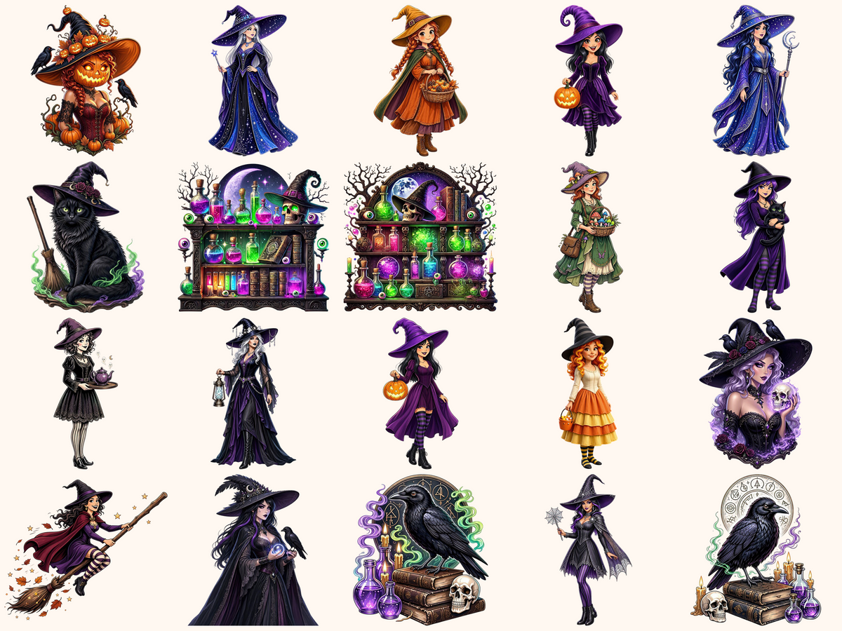 Halloween Witches Clipart