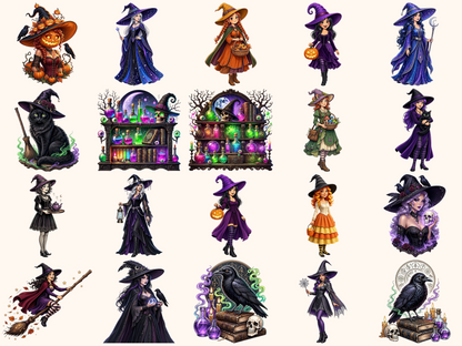 Halloween Witches Clipart