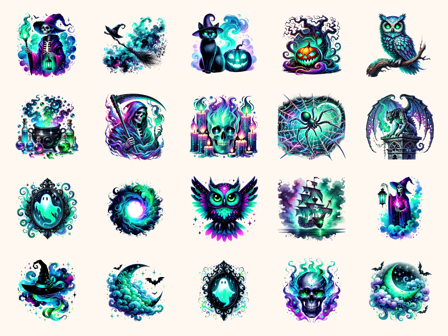 Spectral Halloween Clipart
