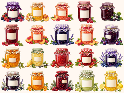 Jam Jars Clipart