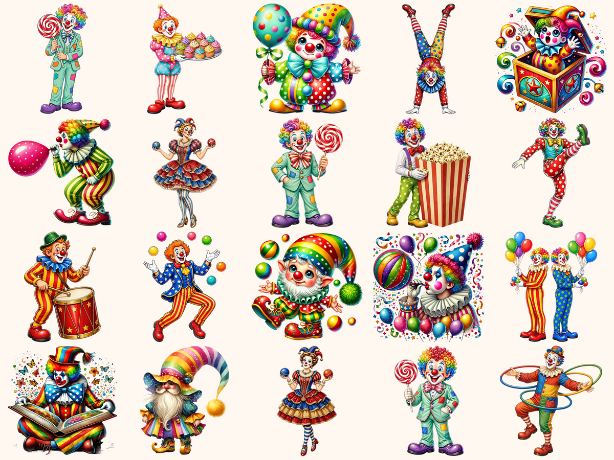 Clowns Clipart