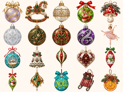 Christmas Ornaments Clipart — listing preview 2