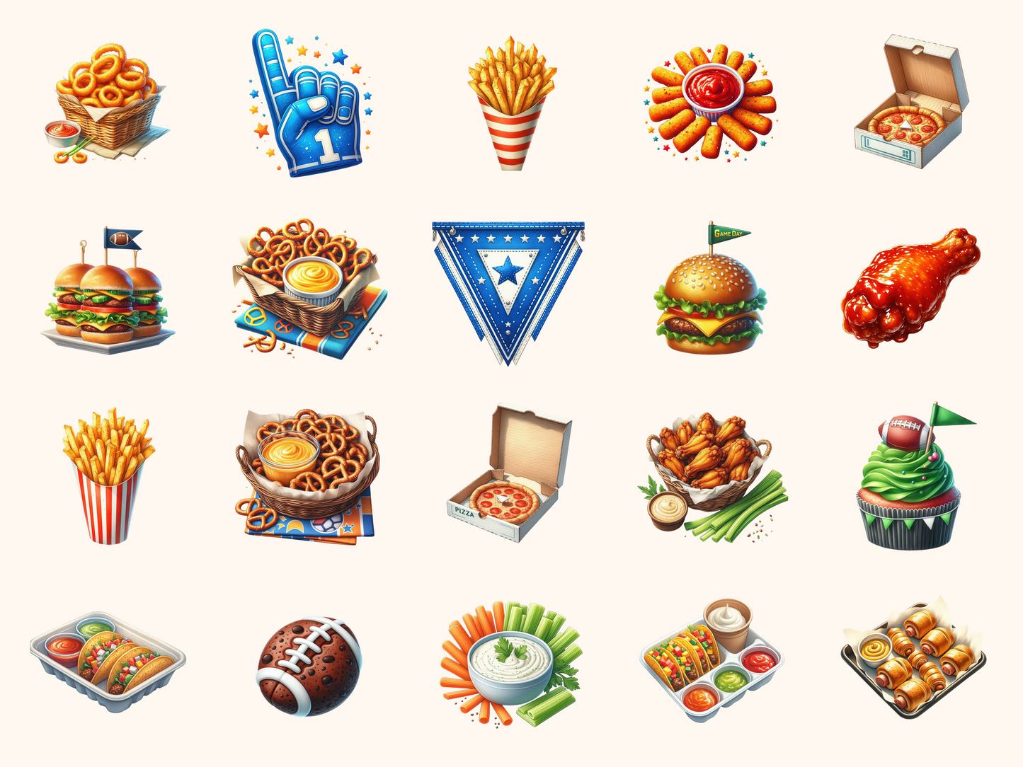 Game Day Snacks Clipart