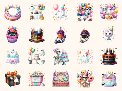 Spooky Birthday Clipart