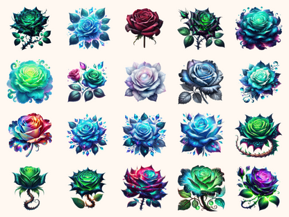 Fantasy Roses Clipart