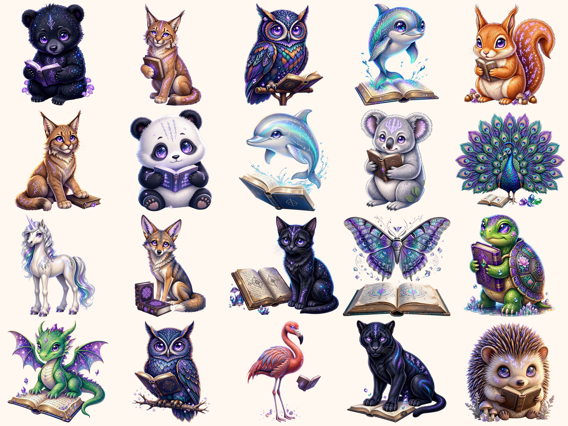 Runic Animals Clipart