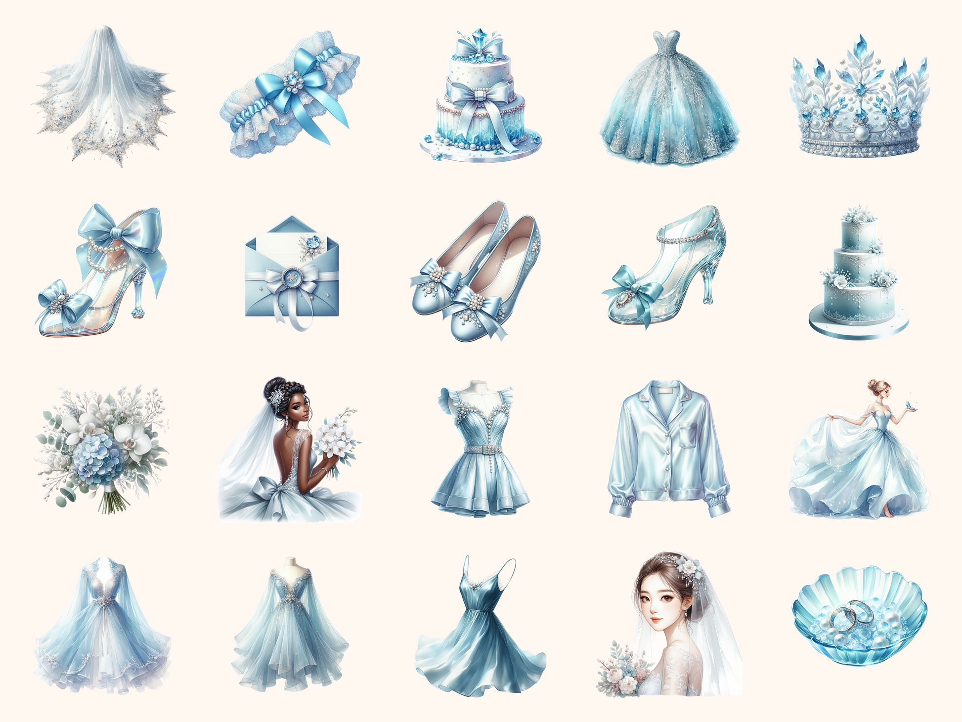 Icy Bridal Clipart