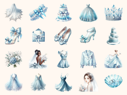 Icy Bridal Clipart