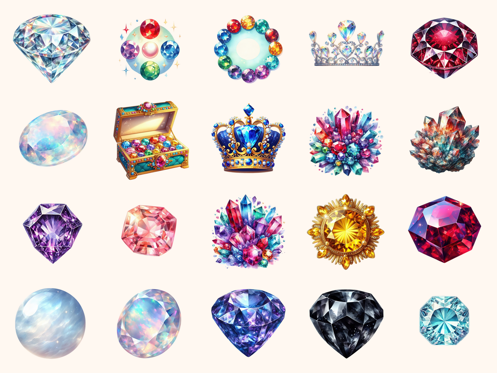 Birthstones Clipart