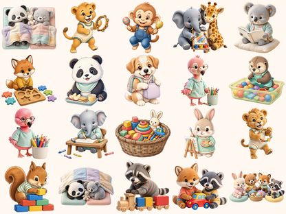 Daycare Animals Clipart