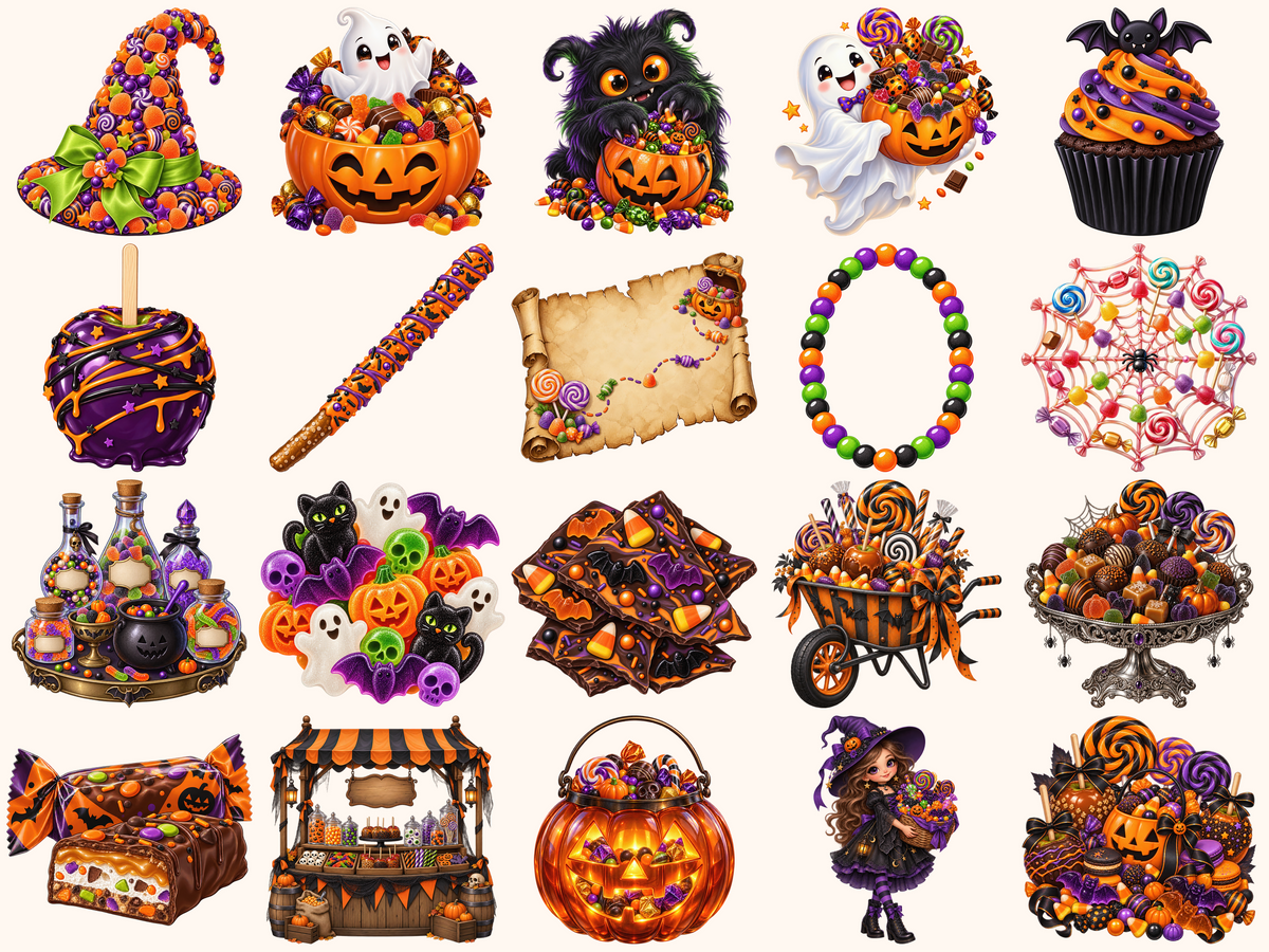 Halloween Candies Clipart