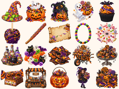 Halloween Candies Clipart