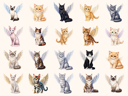 Angel Cats Clipart