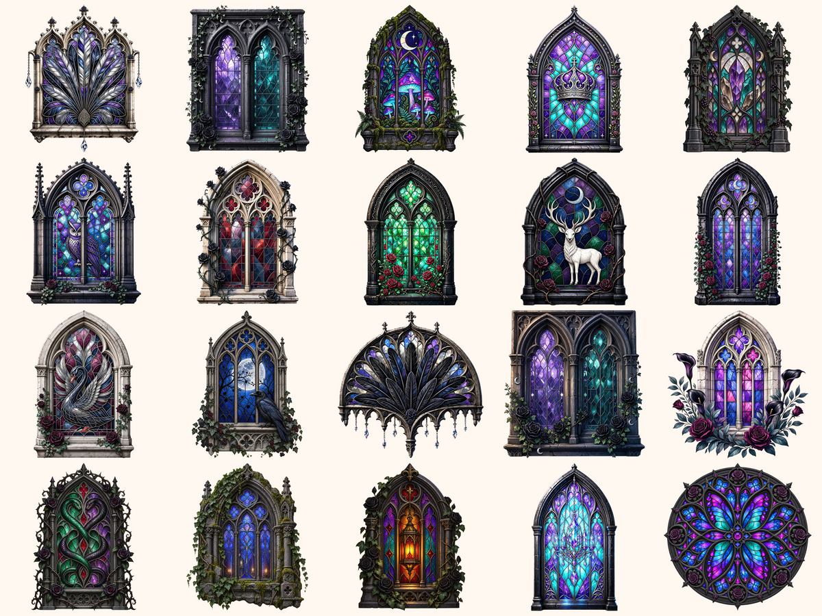 Gothic Windows Clipart