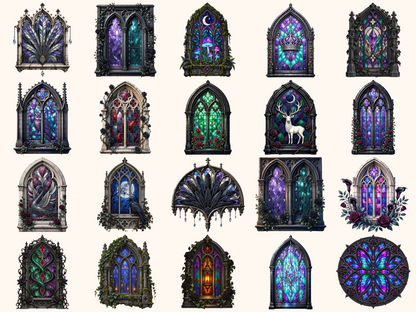 Gothic Windows Clipart