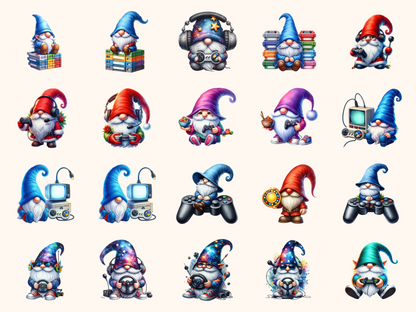 Gamer Gnomes Clipart