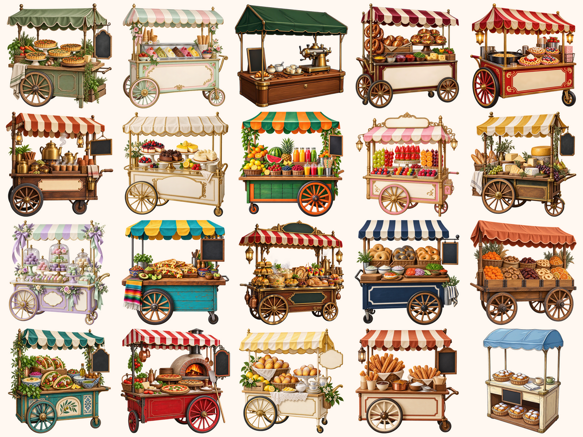 Food Carts Clipart