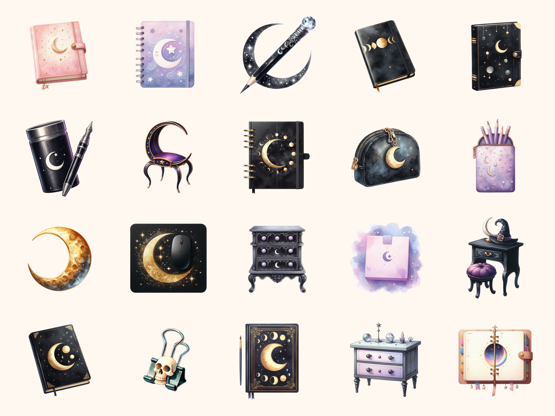 Witchy Desk Clipart