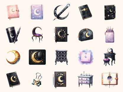 Witchy Desk Clipart