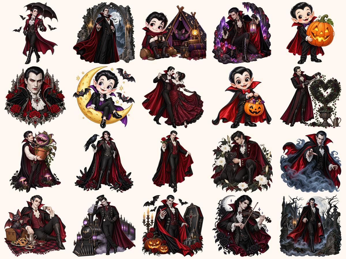 Dracula Clipart — listing preview 2