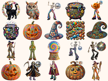 Groovy Halloween Clipart