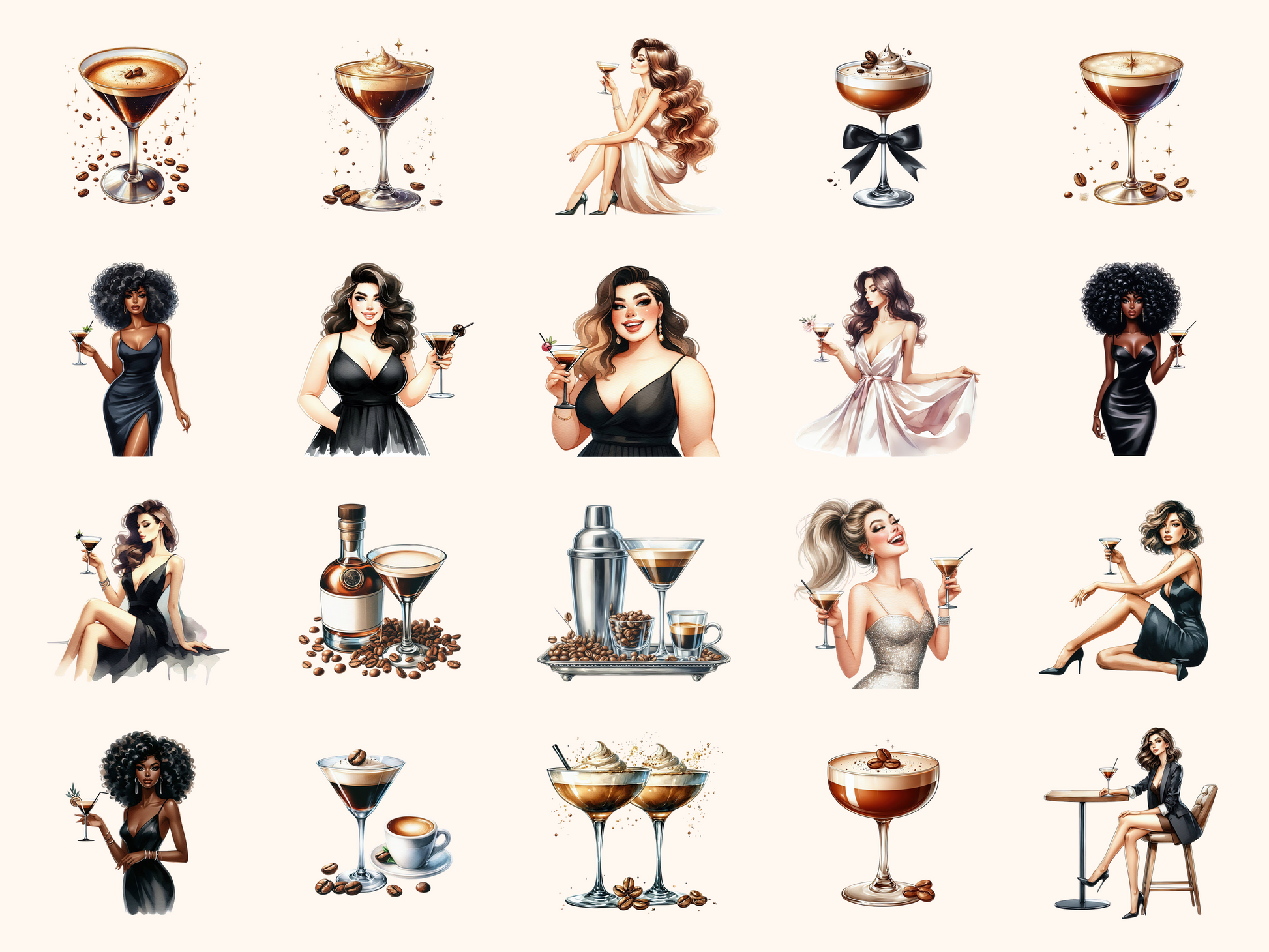 Espresso Martini Clipart