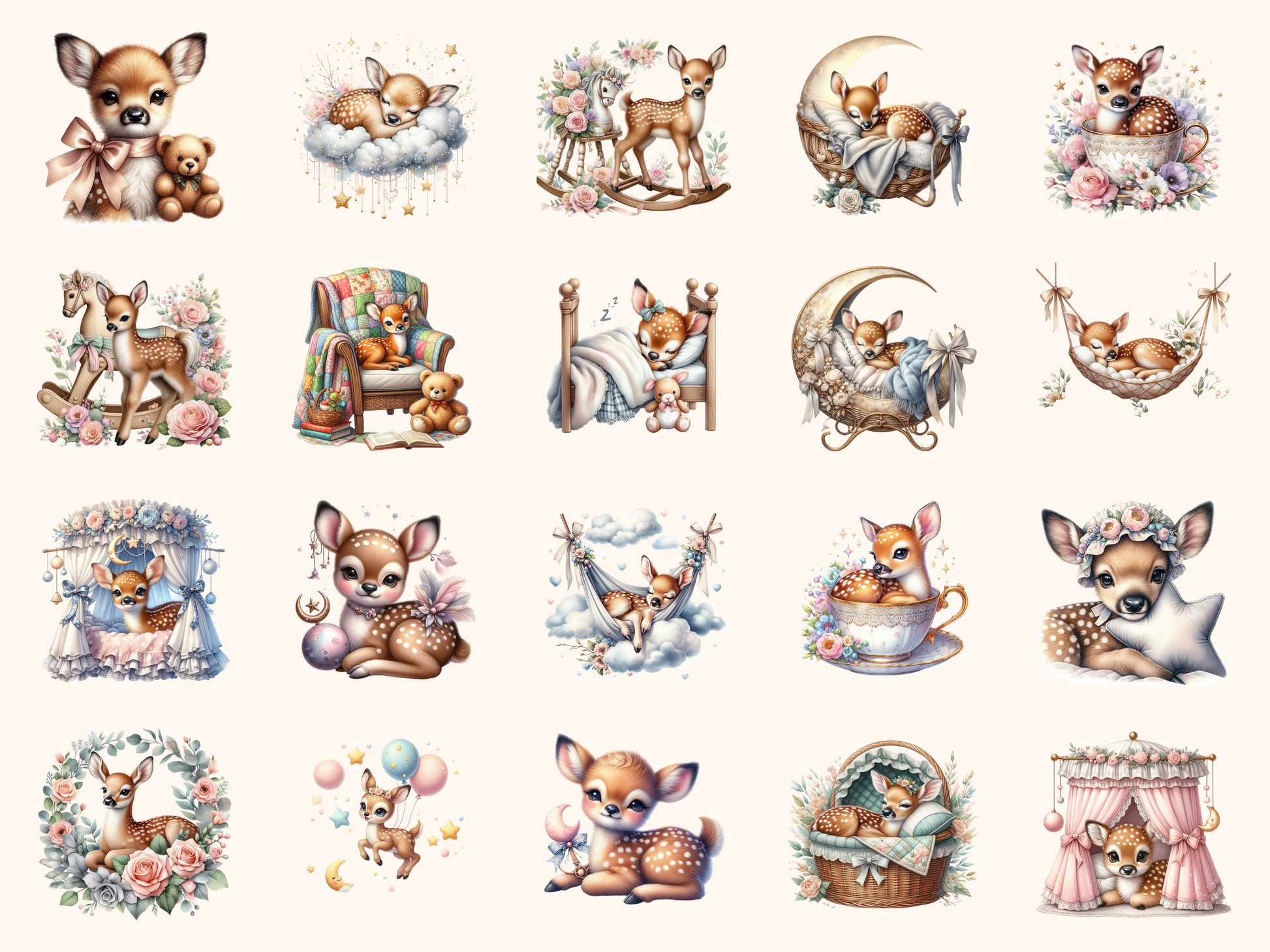 Fawn Nursery Clipart