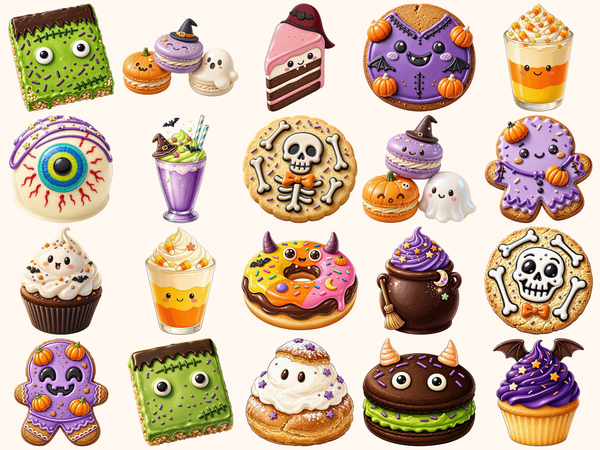 Halloween Desserts Clipart
