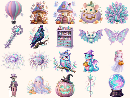Pastel Halloween Clipart