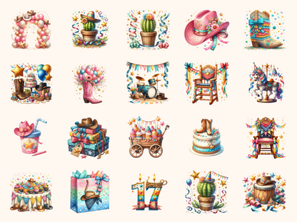 Rodeo Birthday Clipart