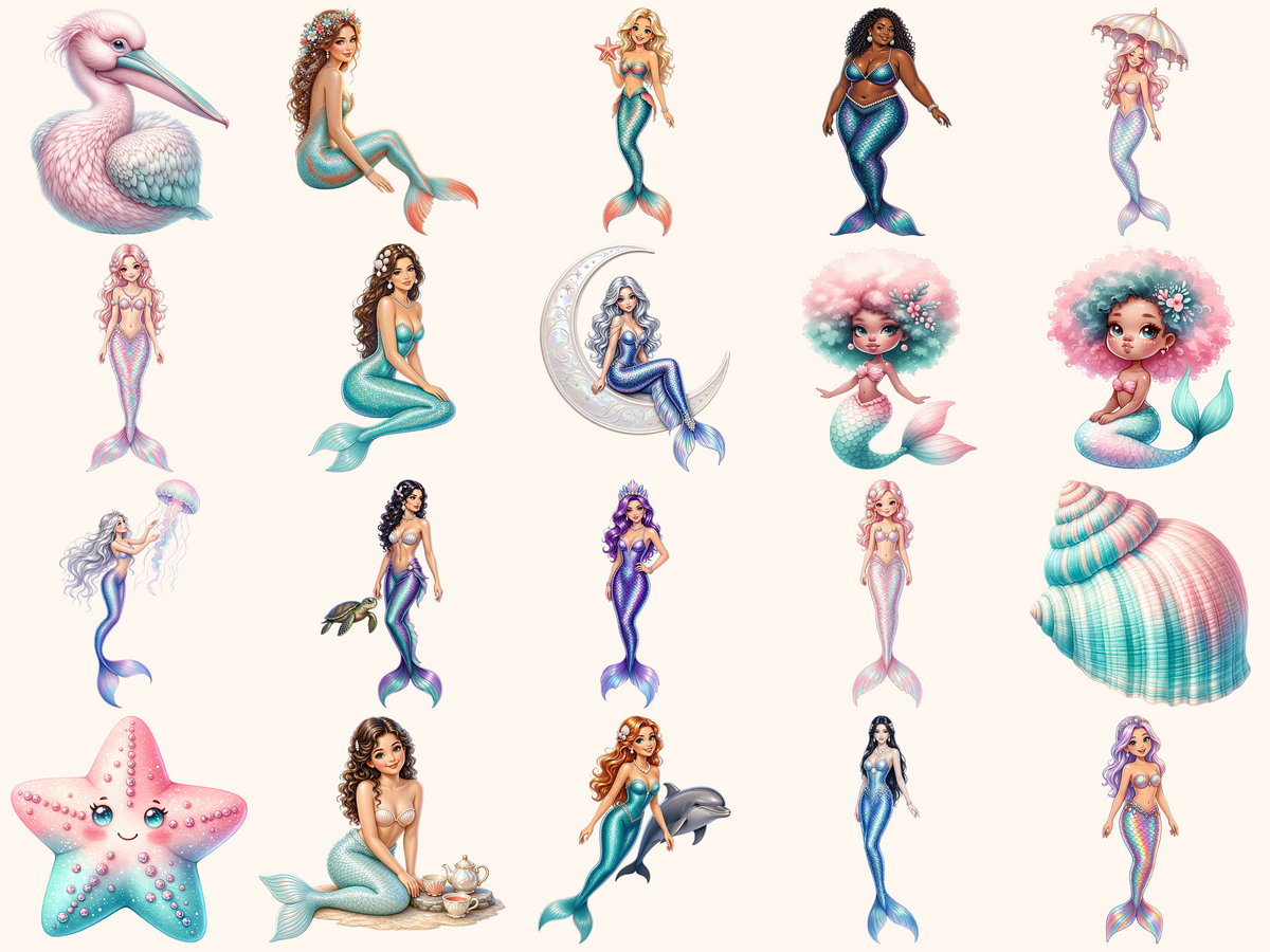 Mermaids Clipart