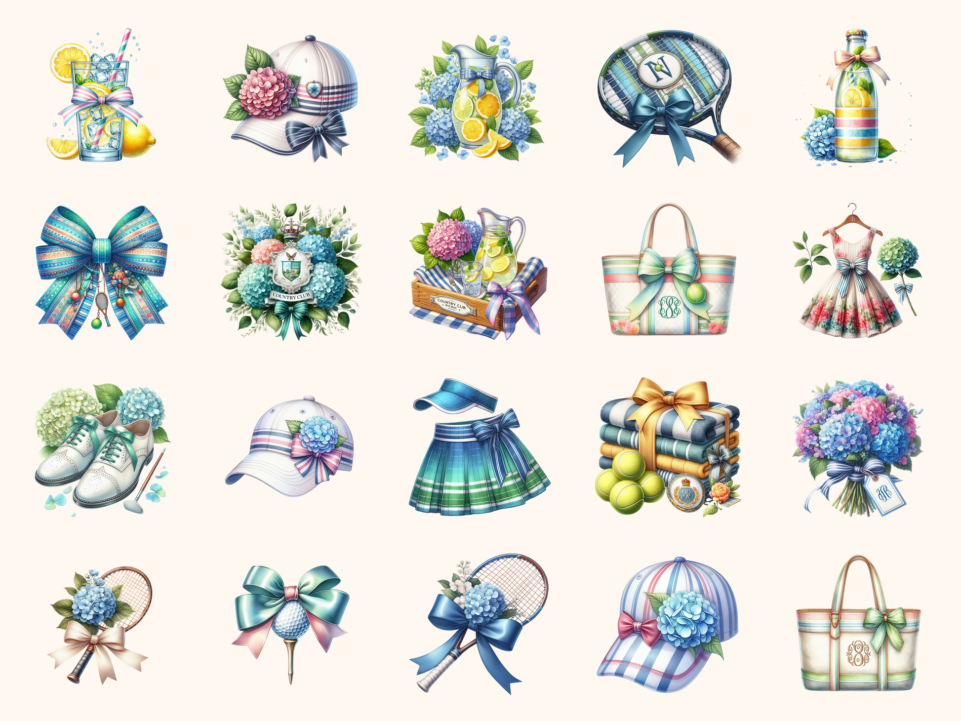 Preppy Country Club Clipart