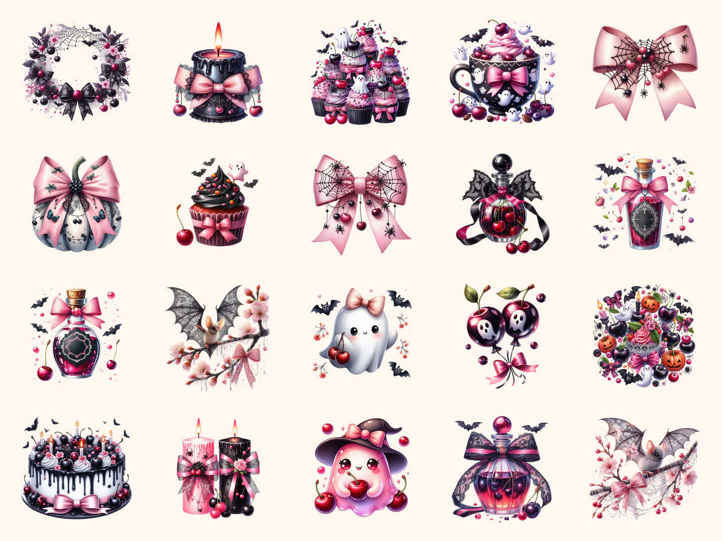 Cherry Halloween Clipart