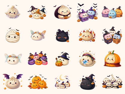 Halloween Dumplings Clipart