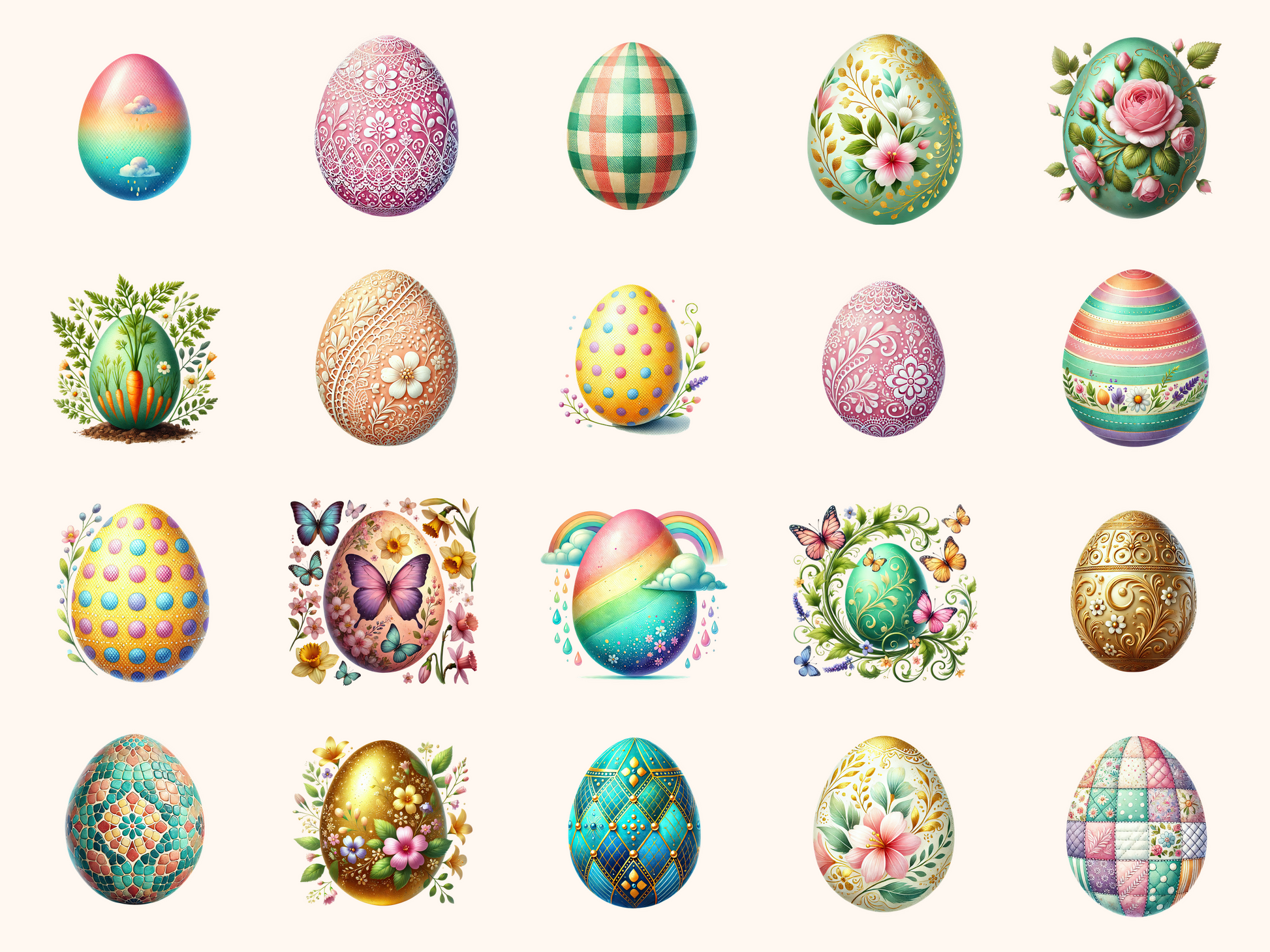 Easter Eggs Clipart